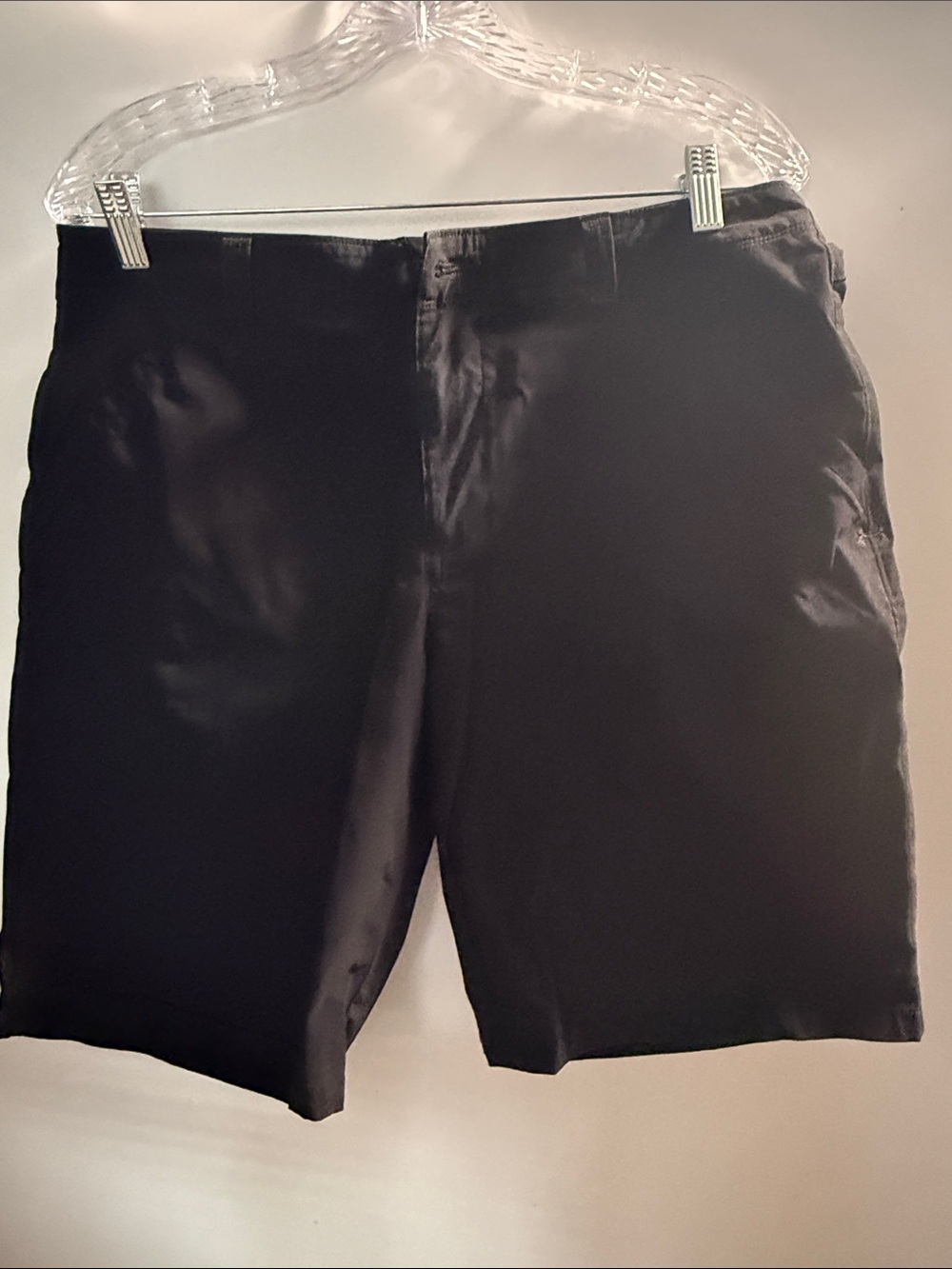 Under Armour Black Flat-Front Performance Shorts